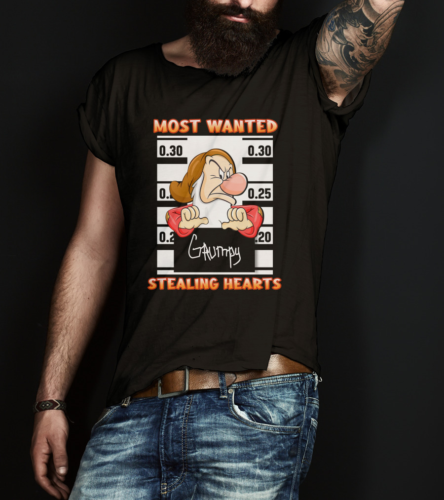 Most Wanted Grumpy Stealing Hearts T-Shirt