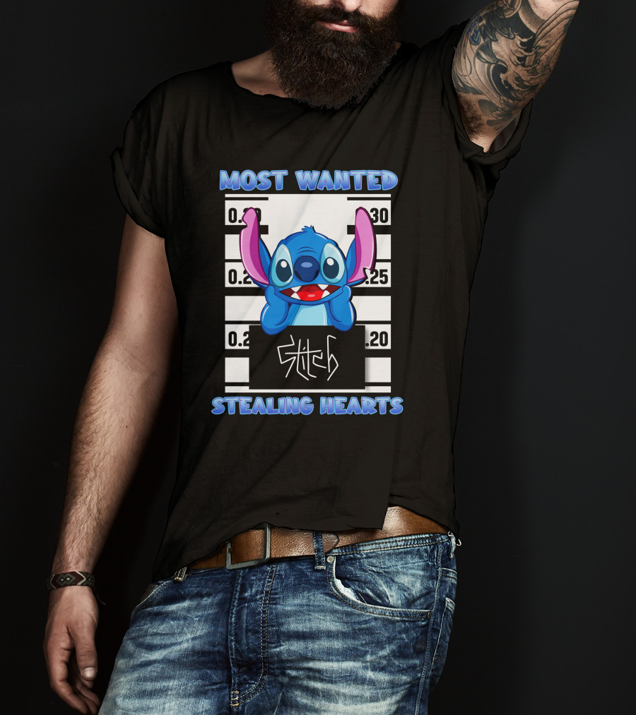 Most Wanted Stitch Stealing Hearts T-Shirt