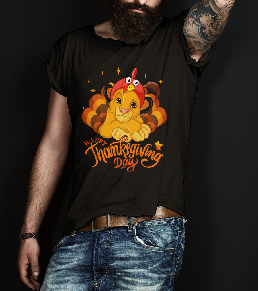 Simba Happy Thanksgiving Day T-Shirt