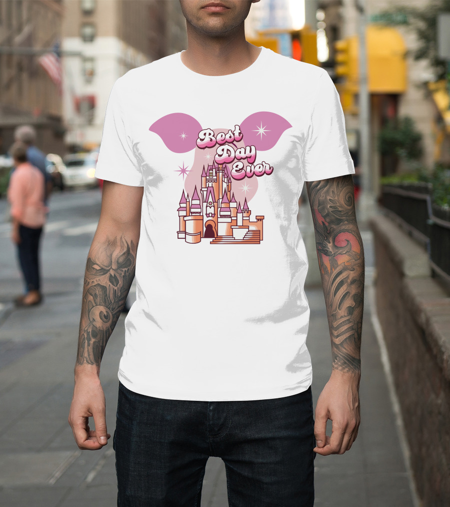 Best Day Ever Piglet Ears Castle Magic Stars T-Shirt