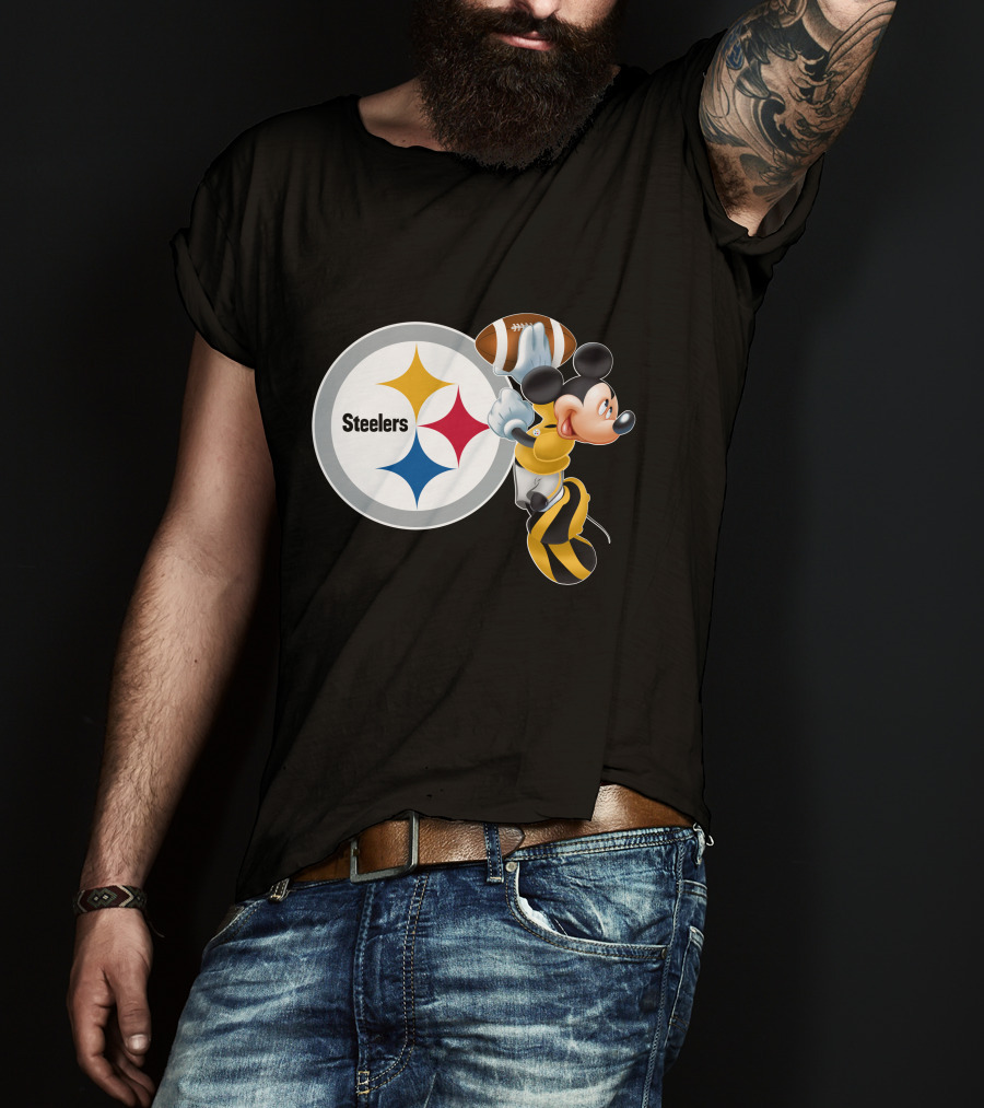 Steelers Mickey Ps Football Fan T-Shirt