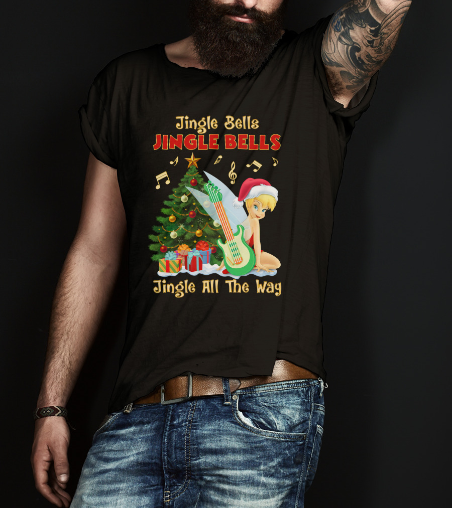 Jingle Bells Tinkerbell Christmas Magic Jingle All The Way T-Shirt