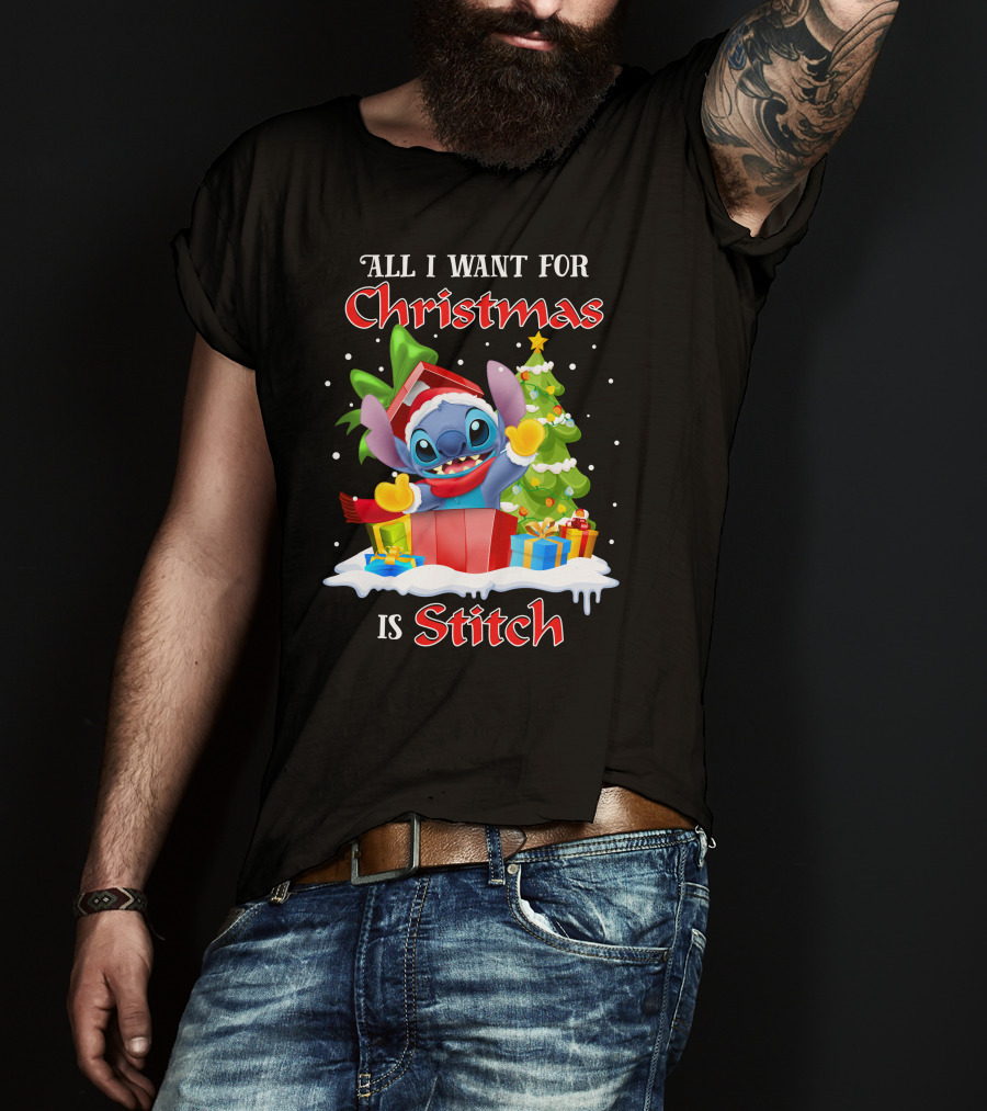 All I Want For Christmas Is Stitch T-Shirt