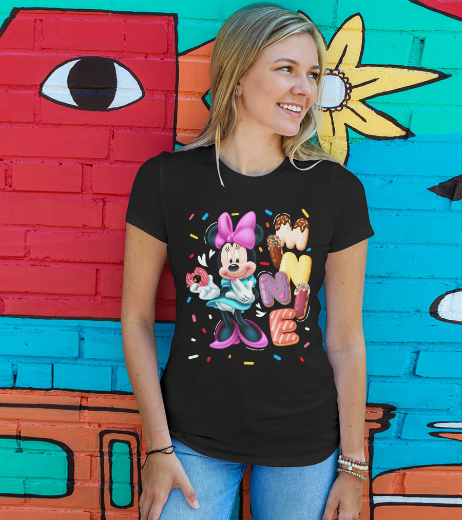 Minnie Donut And Sprinkles Theme T-Shirt