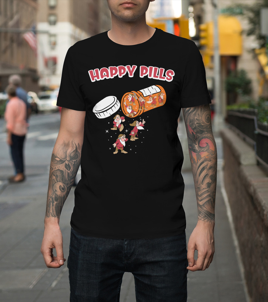 HAPPY PILLS Grumpy Seven Dwarfs T-Shirt