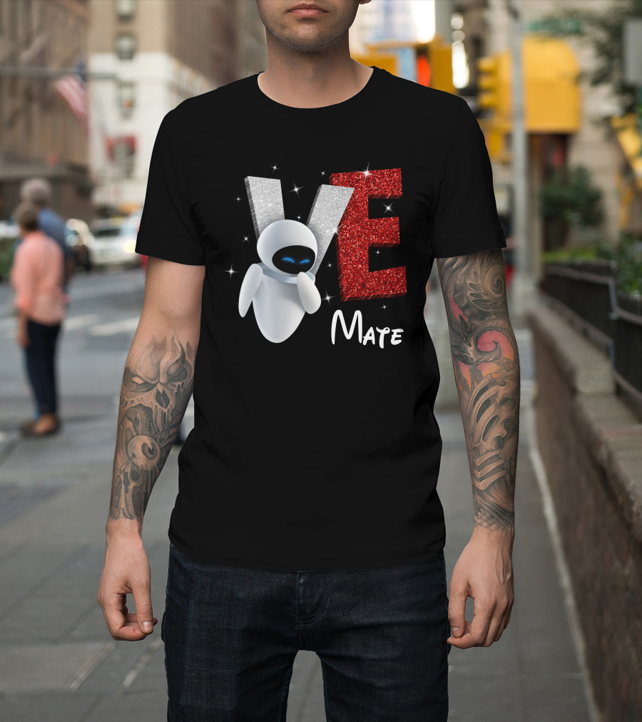 Eve Mate Wall-E Sparkling Letters With Effect T-Shirt