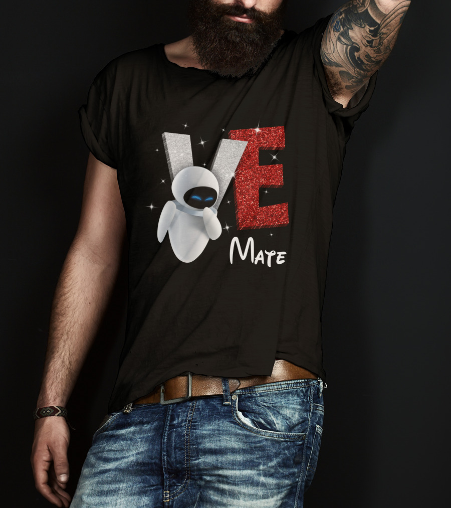 Eve Mate Wall-E Sparkling Letters With Effect T-Shirt