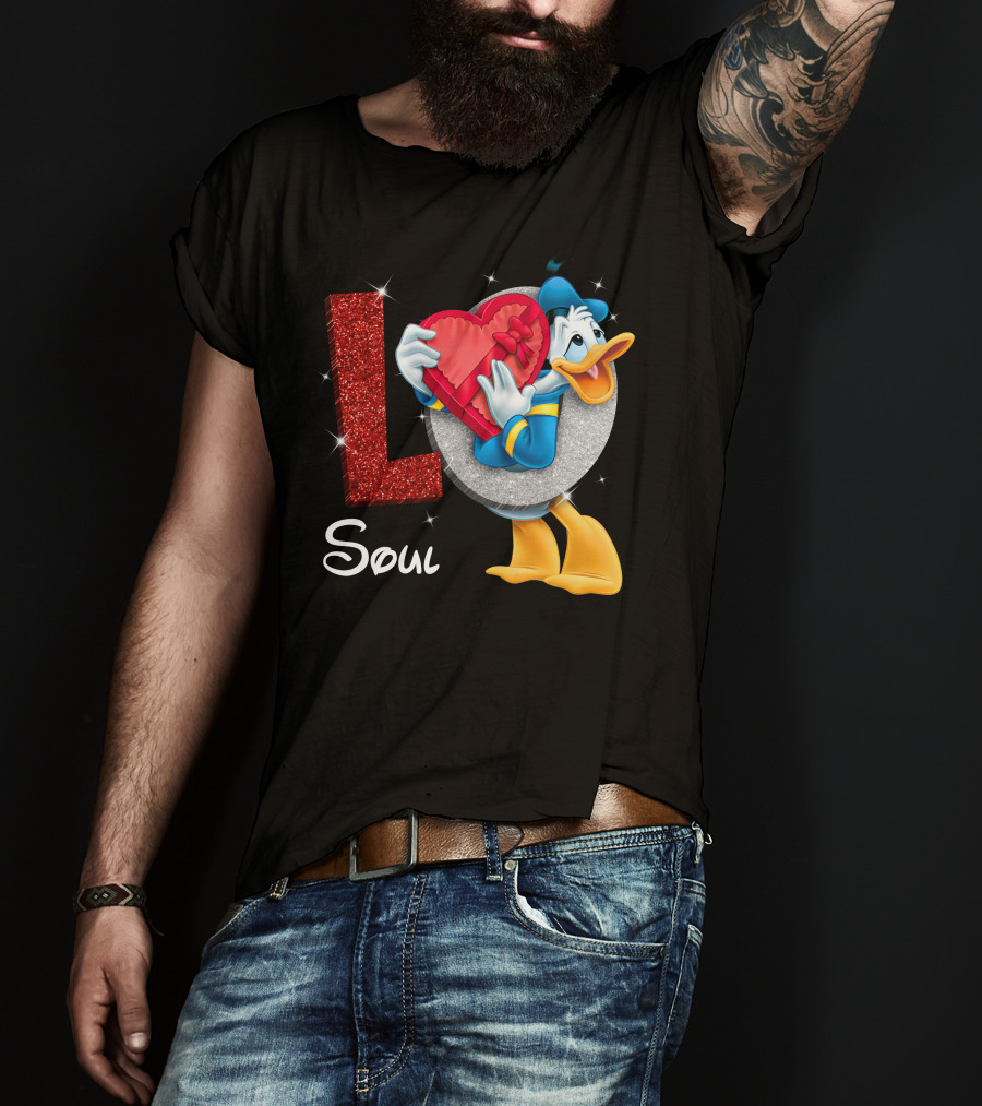 Donald Soul Red Heart L T-Shirt