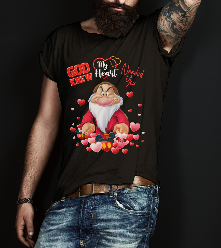 God Knew My Heart Needed You Grumpy Hearts Disney T-Shirt