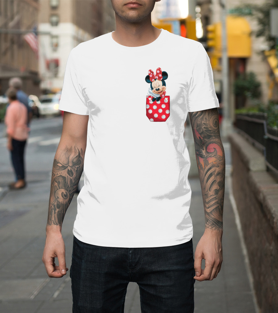Minnie Mouse Polka Dot Pocket Fun T-Shirt