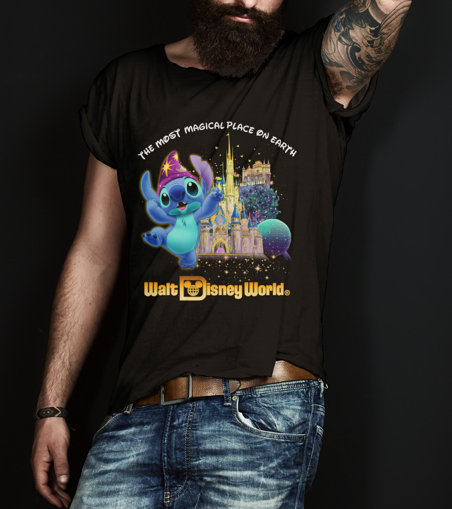 The Most Magical Place On Earth Walt Disney World Stitch T-Shirt