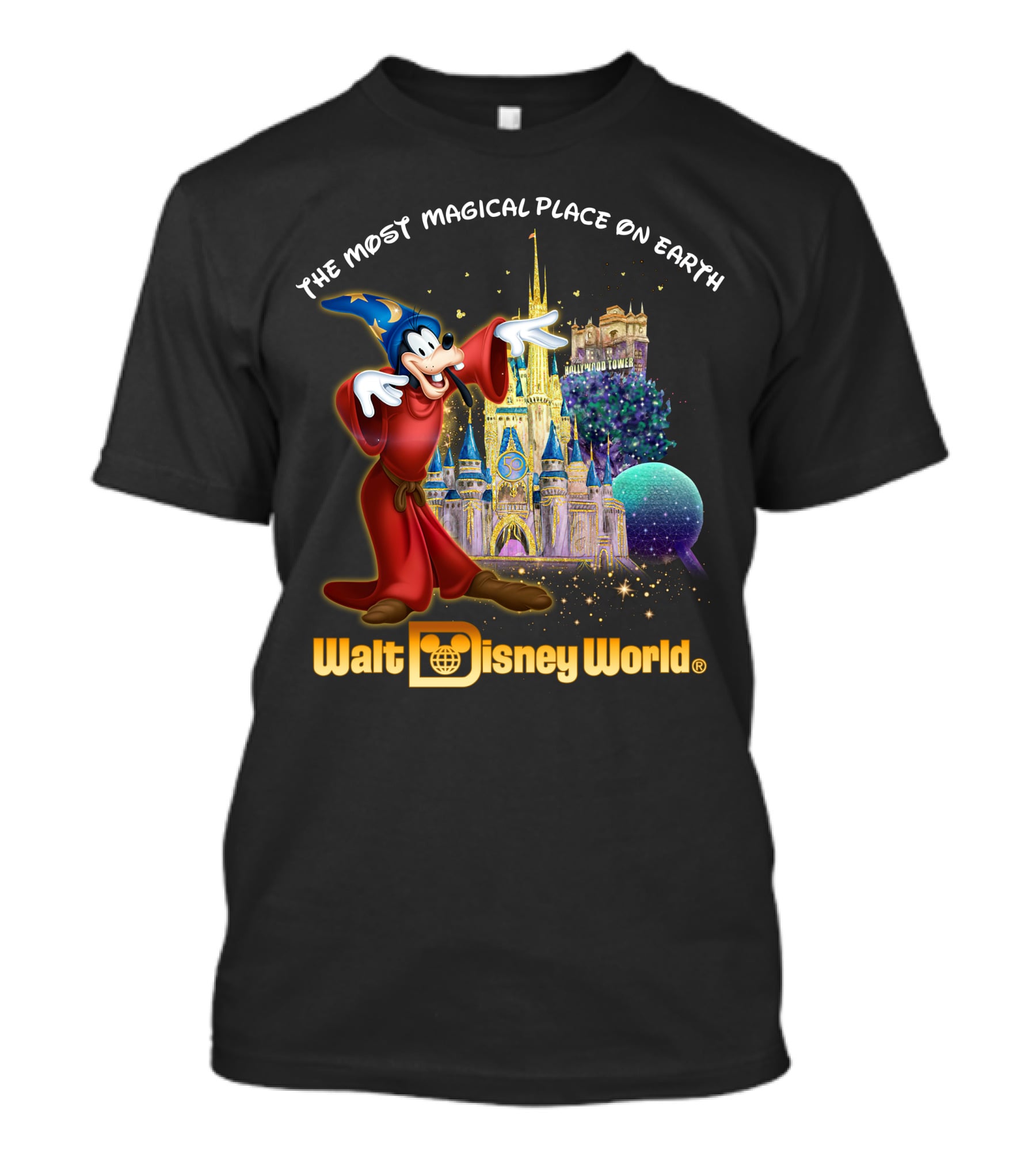 The Most Magical Place On Earth Walt Disney World Goofy Sorcerer's Apprentice T-Shirt