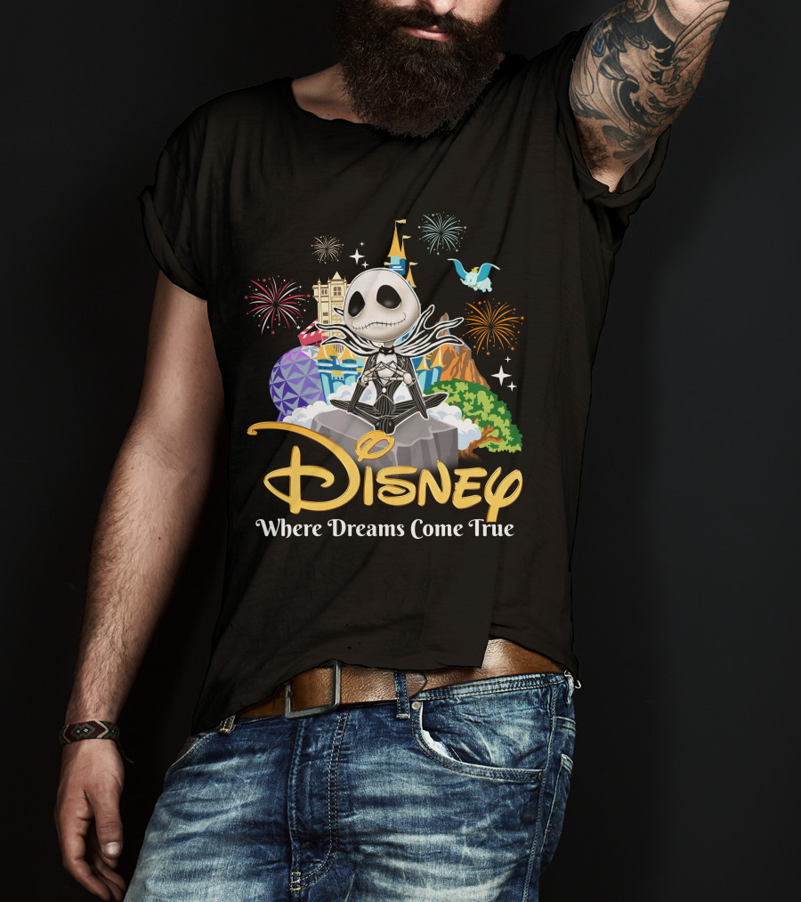 Disney Jack Skellington Where Dreams Come True T-Shirt