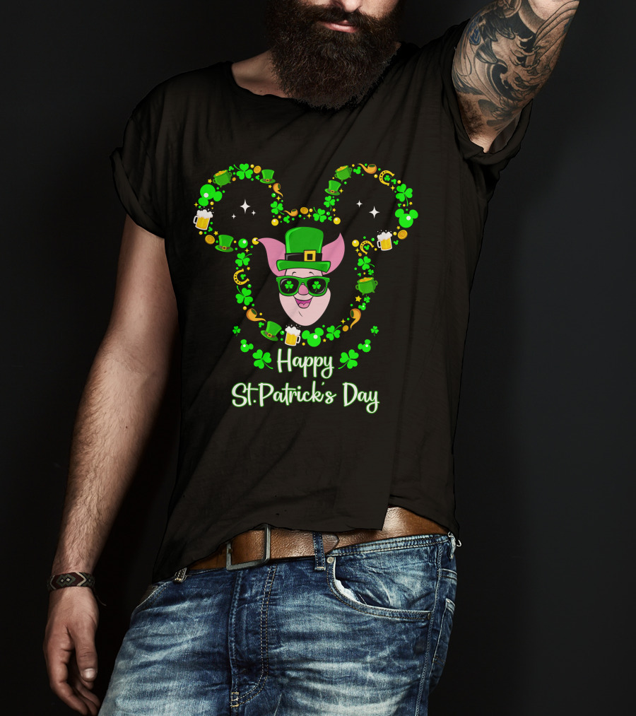 Piglet Happy St. Patrick's Day T-Shirt