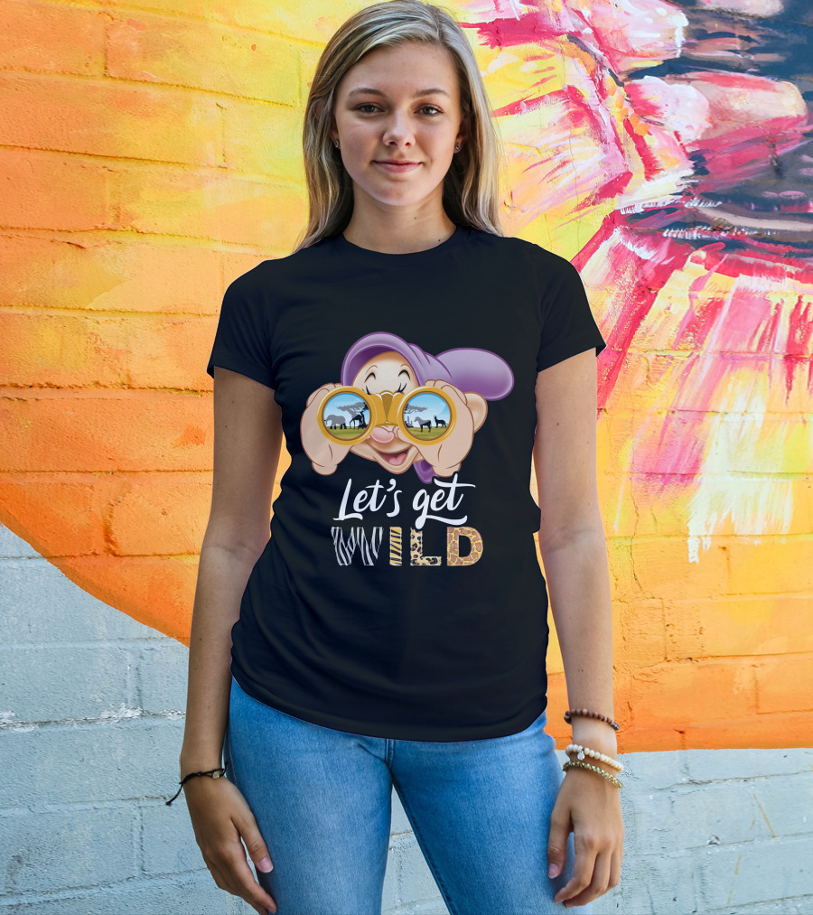 Dopey Let's Get Wild Binoculars Safari Adventure T-Shirt