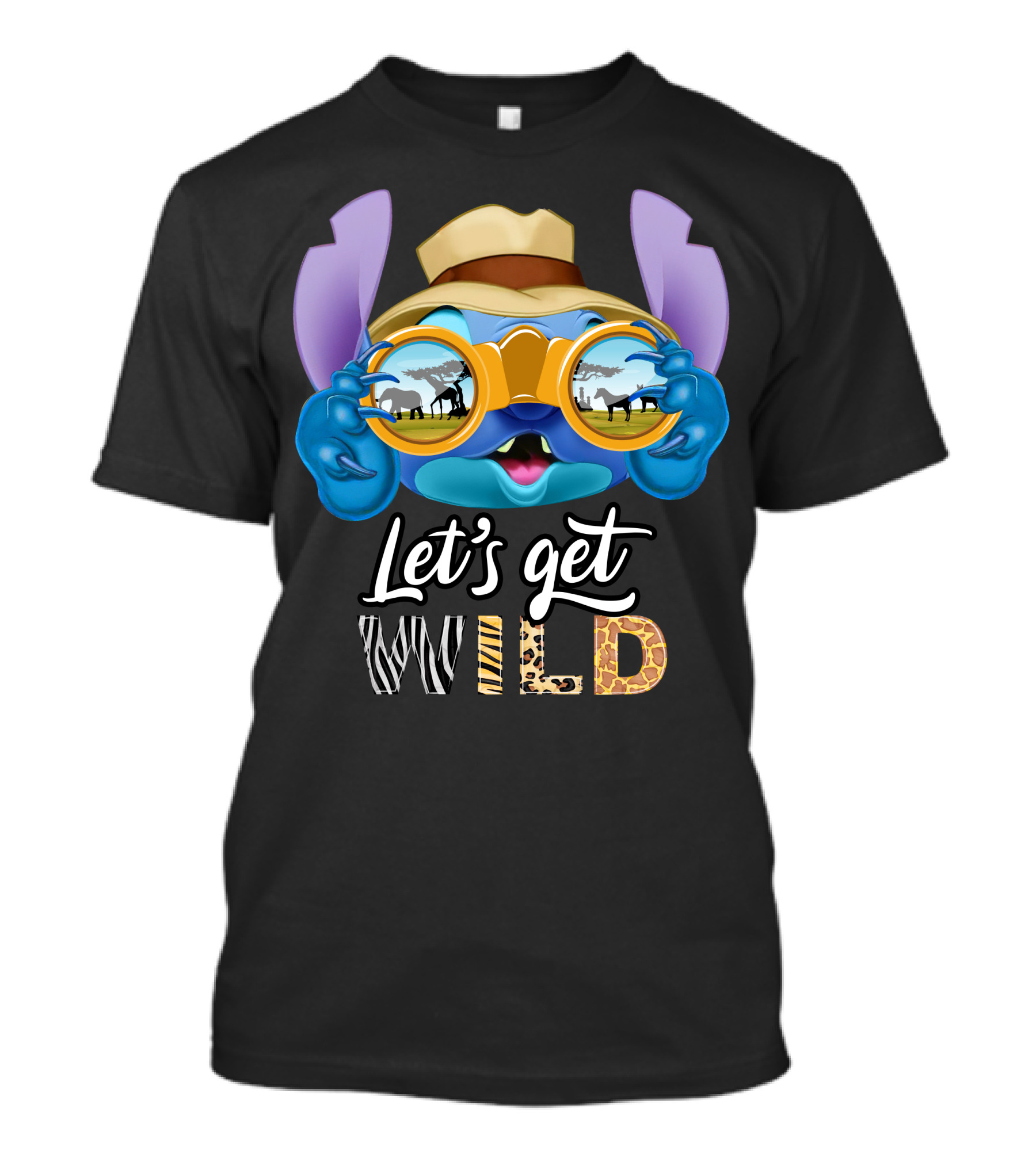 Stitch Let's Get Wild Safari Adventure T-Shirt