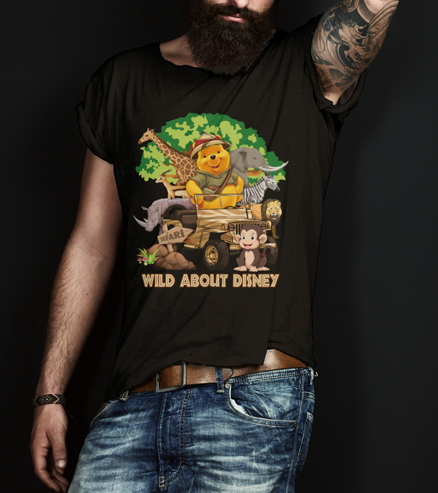 Wild About Disney Safari Pooh With Animals T-Shirt