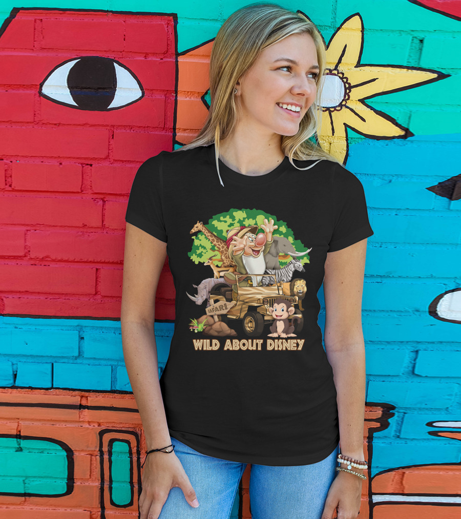 Wild About Disney Safari Grumpy Jeep Adventure With Animals T-Shirt