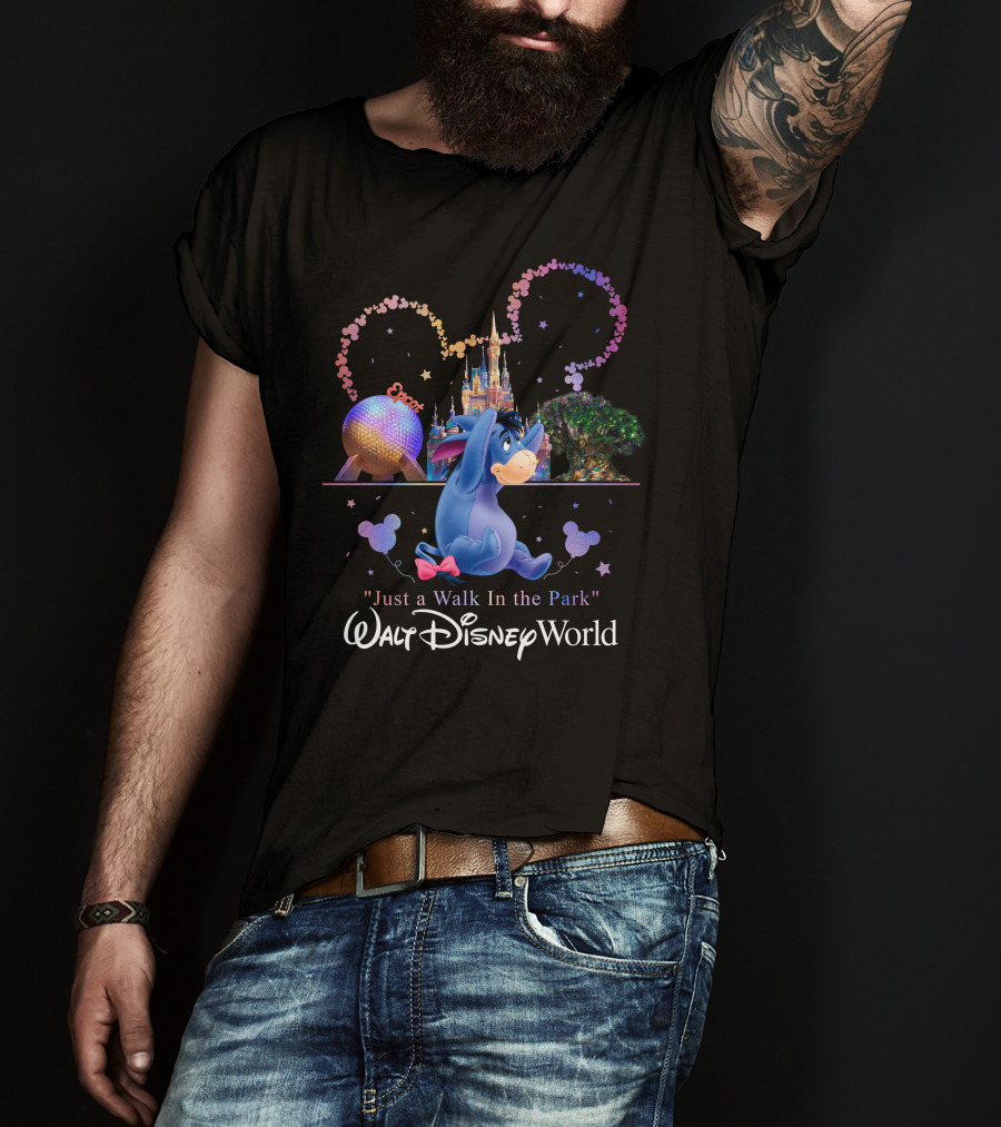 Eeyore Just A Walk In The Park Walt Disney World Epcot T-Shirt
