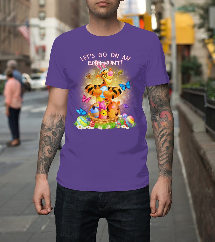 Let's Go On An Egg Hunt Tigger T-Shirt