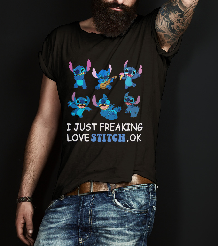 I Just Freaking Love Disney Stitch Ok T-Shirt