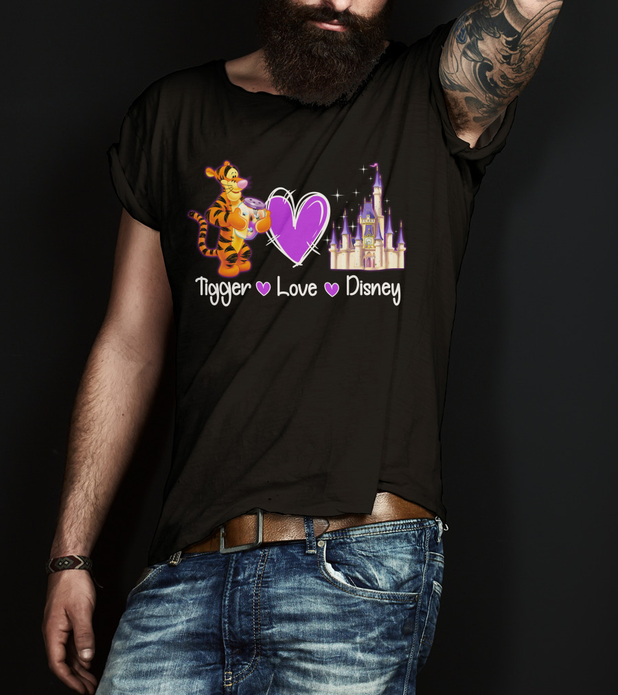 Tigger Love Disney Castle T-Shirt