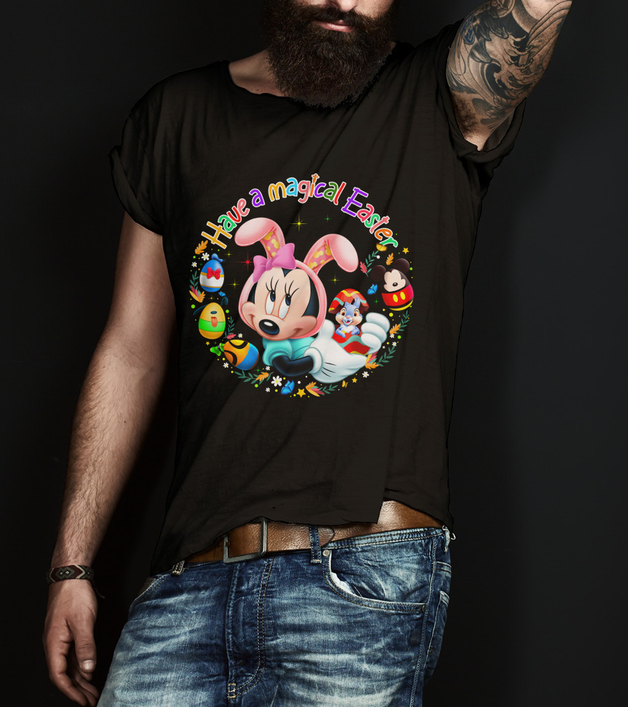 Have A Magical Easter Minnie Mouse With Easter Eggs And Bunny Ears T-Shirt