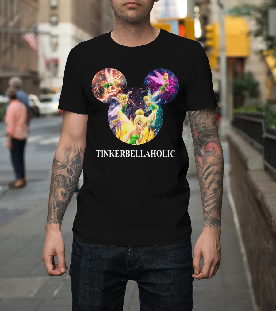 Tinkerbellaholic Tinkerbell Fantasy Galaxy Aura T-Shirt
