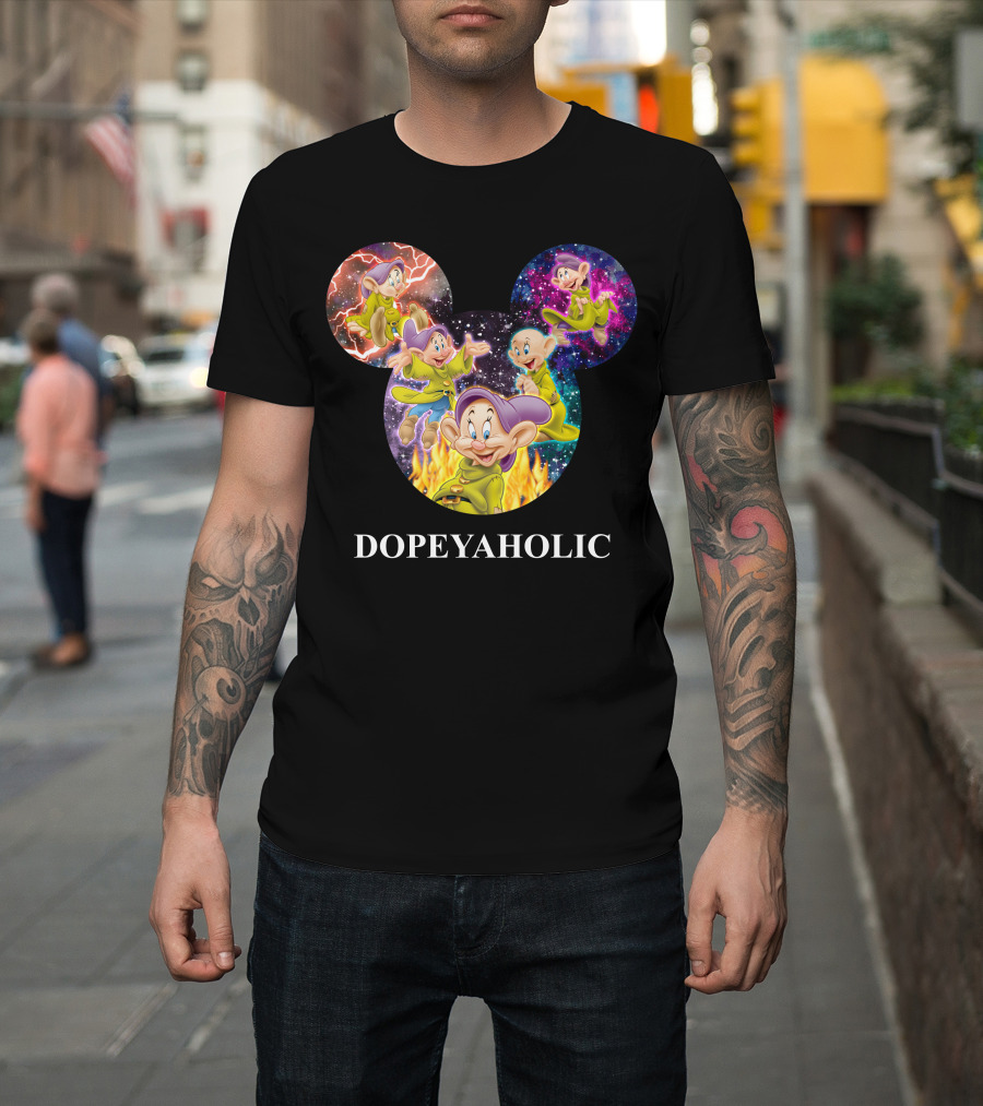 Dopeyaholic Mickey Mouse Ears Multiverse Dopey Wonderland T-Shirt