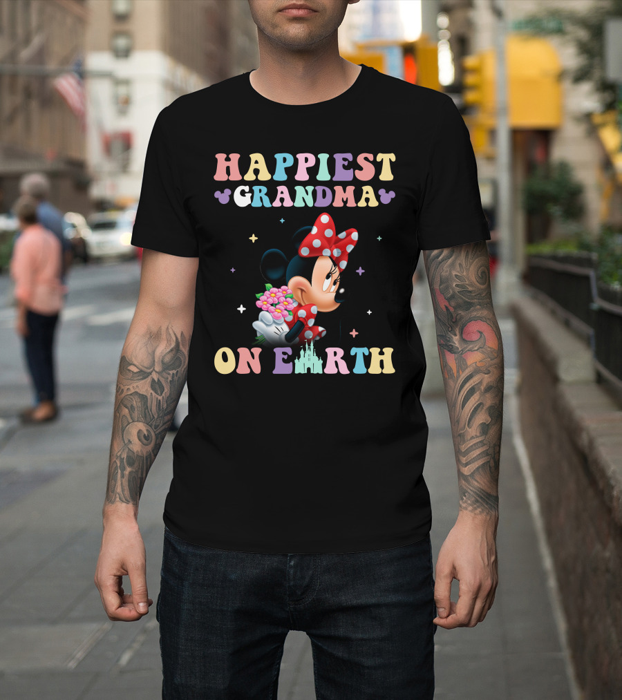 Happiest Grandma On Earth Minnie T-Shirt