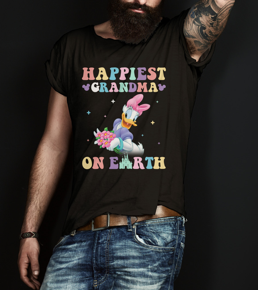 Happiest Grandma On Earth Daisy Duck Disney T-Shirt