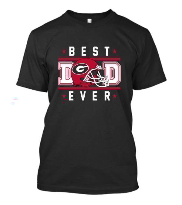 Best Dad Ever Georgia Bulldogs Helmet T-Shirt