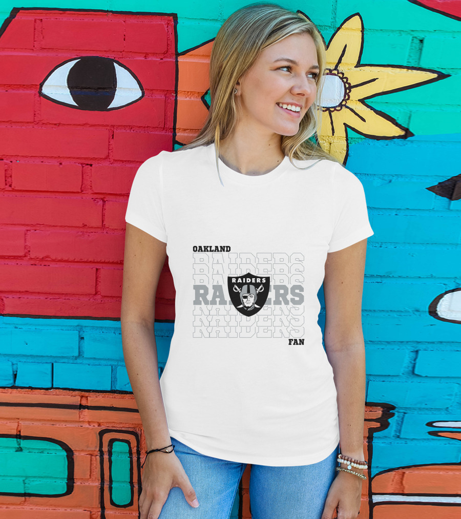 Oakland Raiders Fan RAIDERS RAIDERS RAIDERS T-Shirt