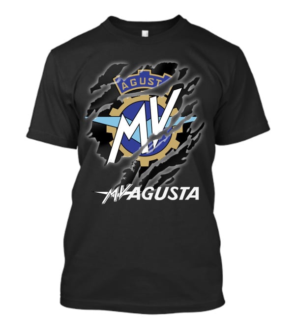 MV Agusta Emblem With Scratch Effect T-Shirt