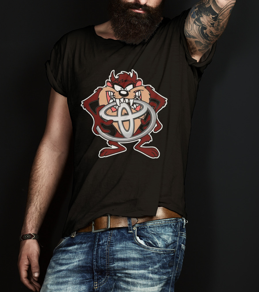 Taz Tasmanian Devil Toyota Logo Mashup T-Shirt