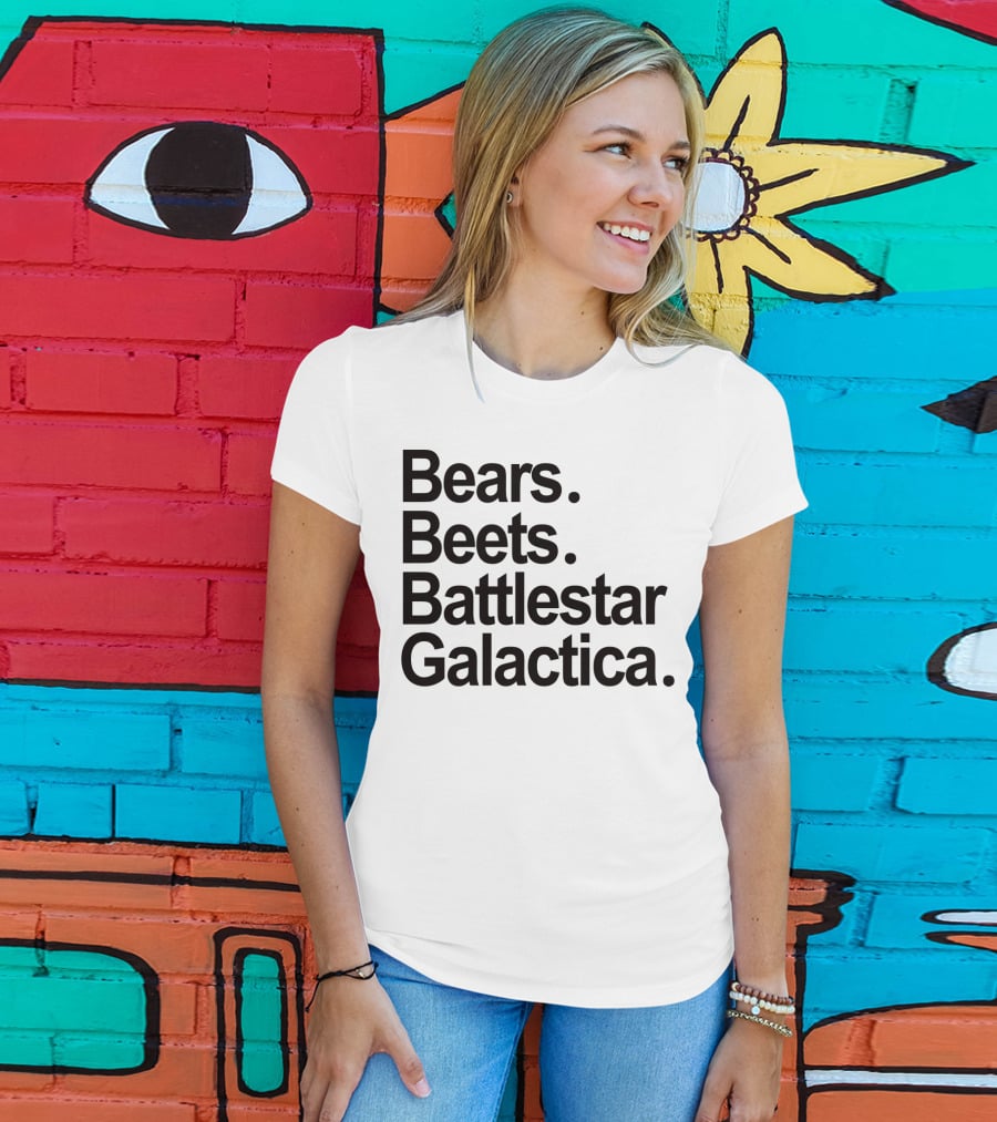 Bears Beets Battlestar Galactica The Office Dwight Schrute Phrase T-Shirt