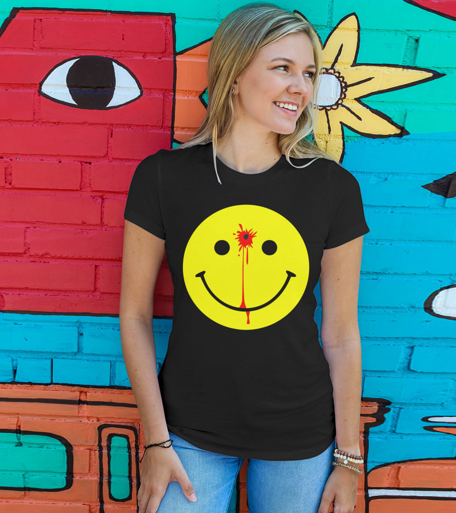 Have A Nice Day Smiley Face Blood Splatter T-Shirt