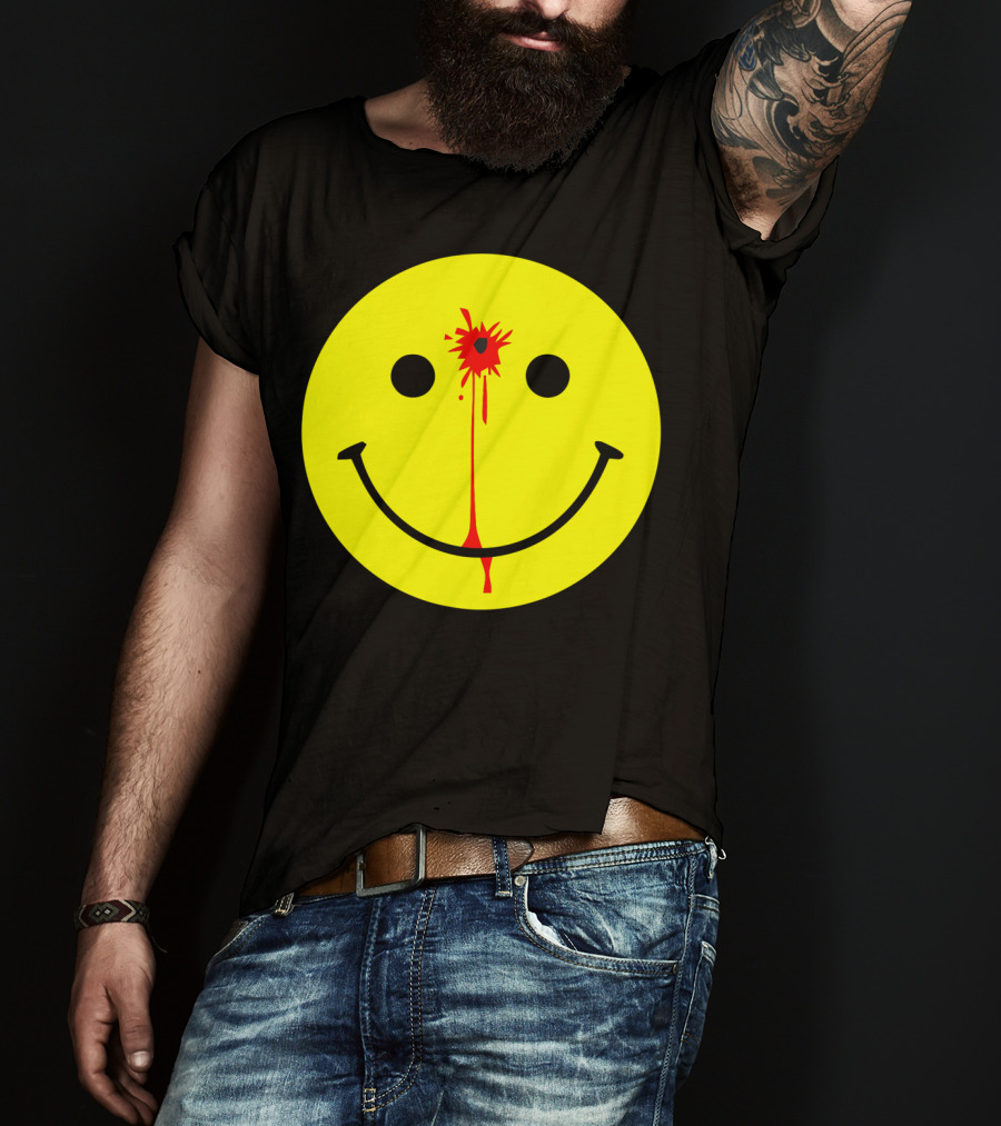 Have A Nice Day Smiley Face Blood Splatter T-Shirt