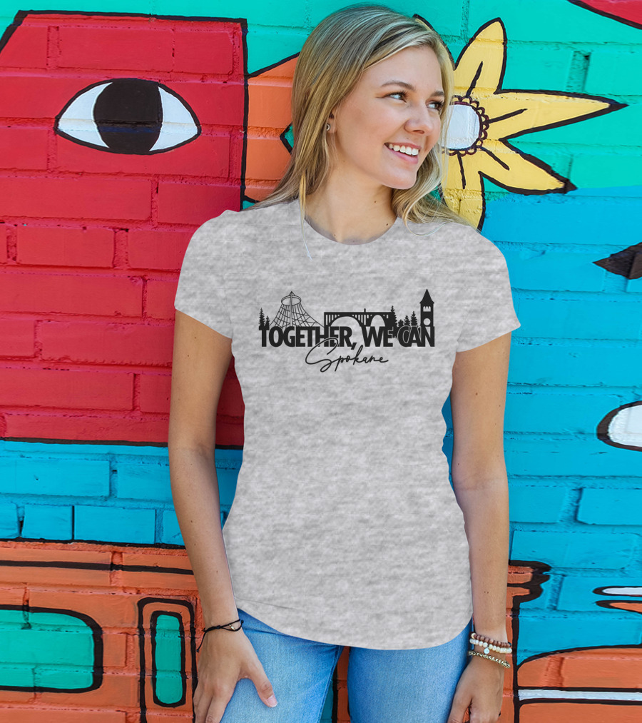 Together We Can Spokane Landmarks Collaboration T-Shirt