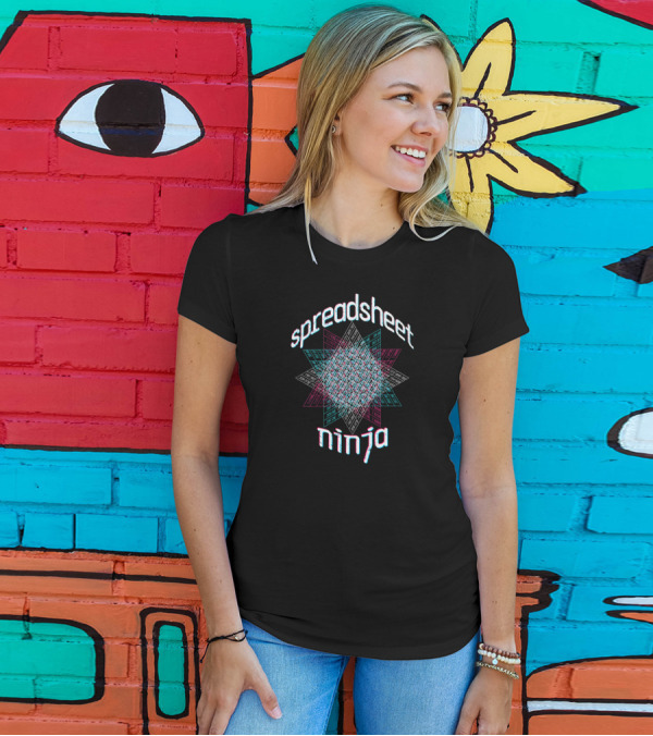 Spreadsheet Ninja Funny Nerdy Geek Star T-Shirt