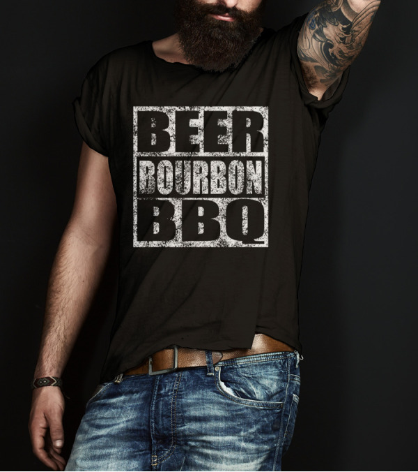 BEER BOURBON BBQ T-Shirt