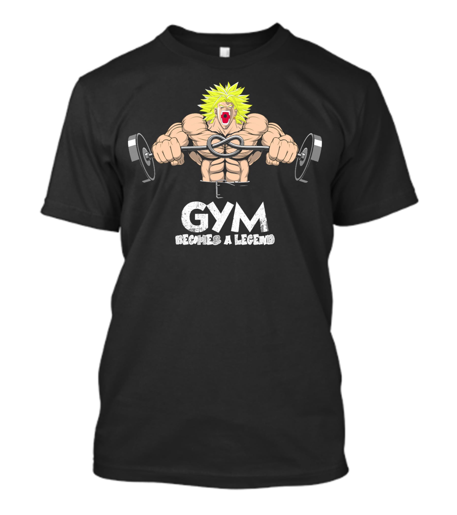 Gym Becomes A Legend Super Saiyan Lift T-Shirt