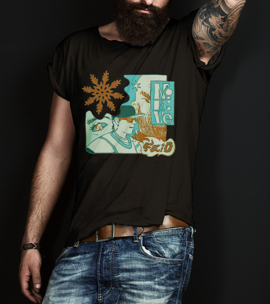 Feid Nieve White Snowflake T-Shirt