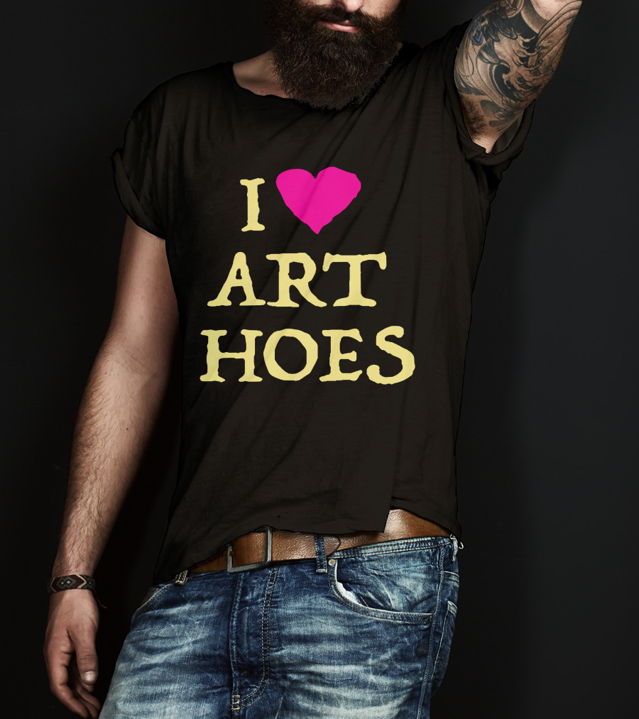 I Heart Art Hoes Pink T-Shirt