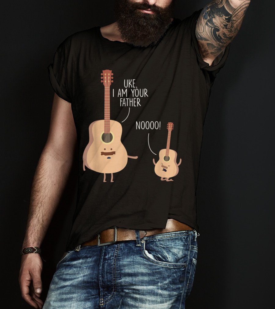 Uke I Am Your Father Ukulele Guitar NOOOO T-Shirt