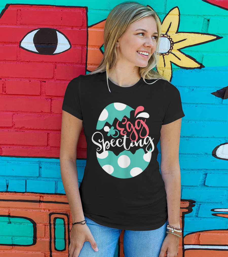 Egg Specting Easter Pregnancy Baby Announcement T-Shirt