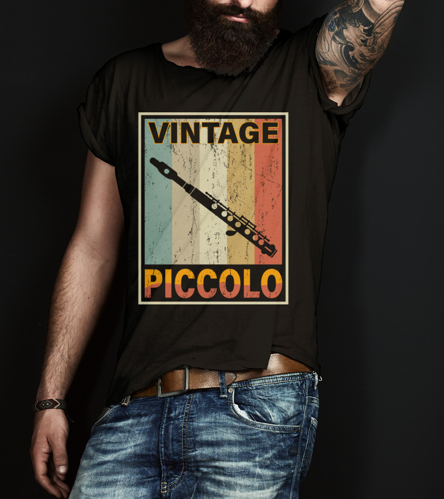 Vintage Piccolo Retro Stripes T-Shirt