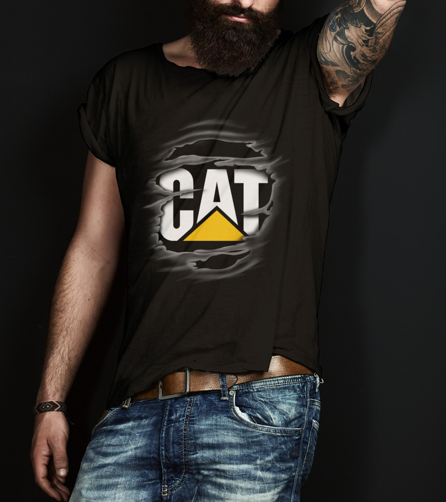 CAT Ripped T-Shirt