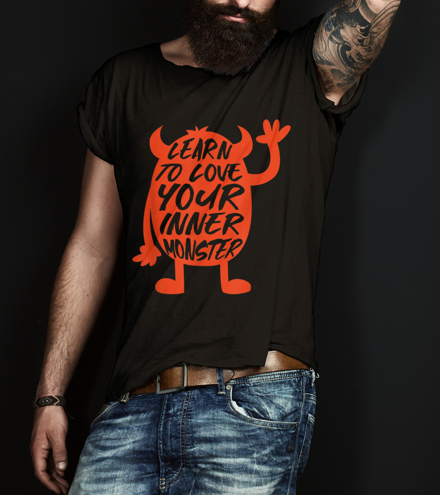 Learn To Love Your Inner Monster Halloween Boo T-Shirt