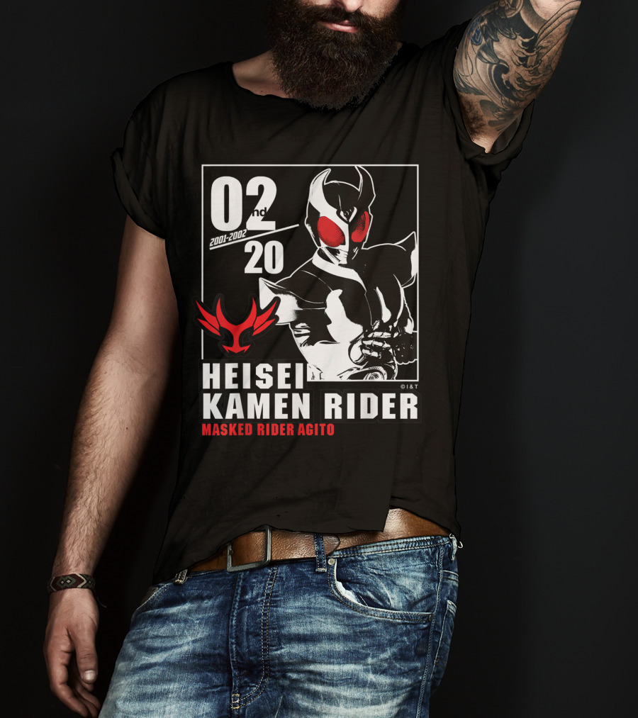 02nd 2001-2002 Heisei Kamen Rider Masked Rider Agito T-Shirt
